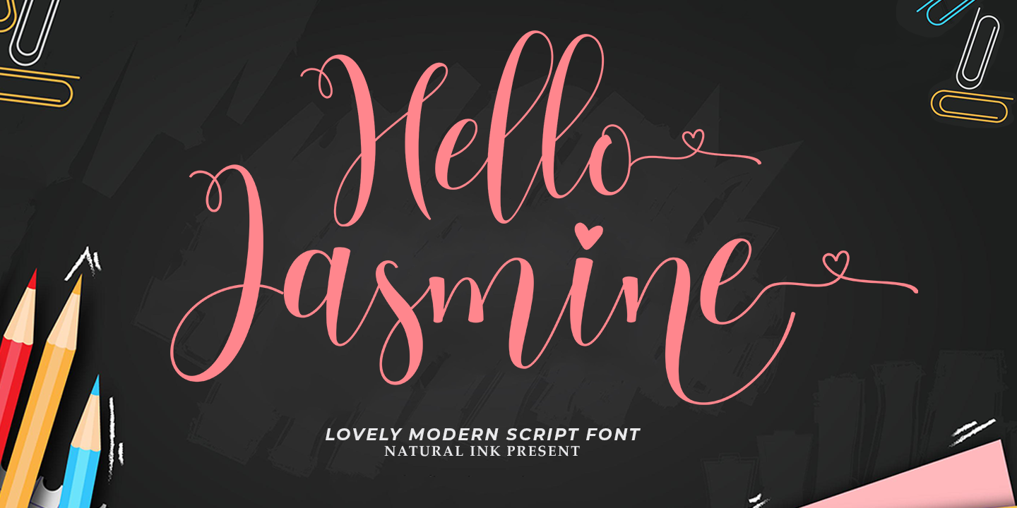 Example font Hello Jasmine #1